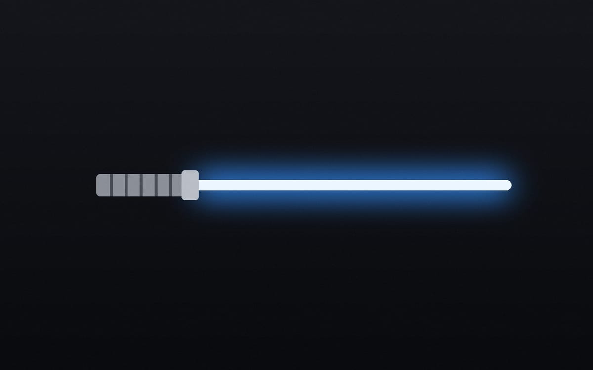 A light switch with a blade